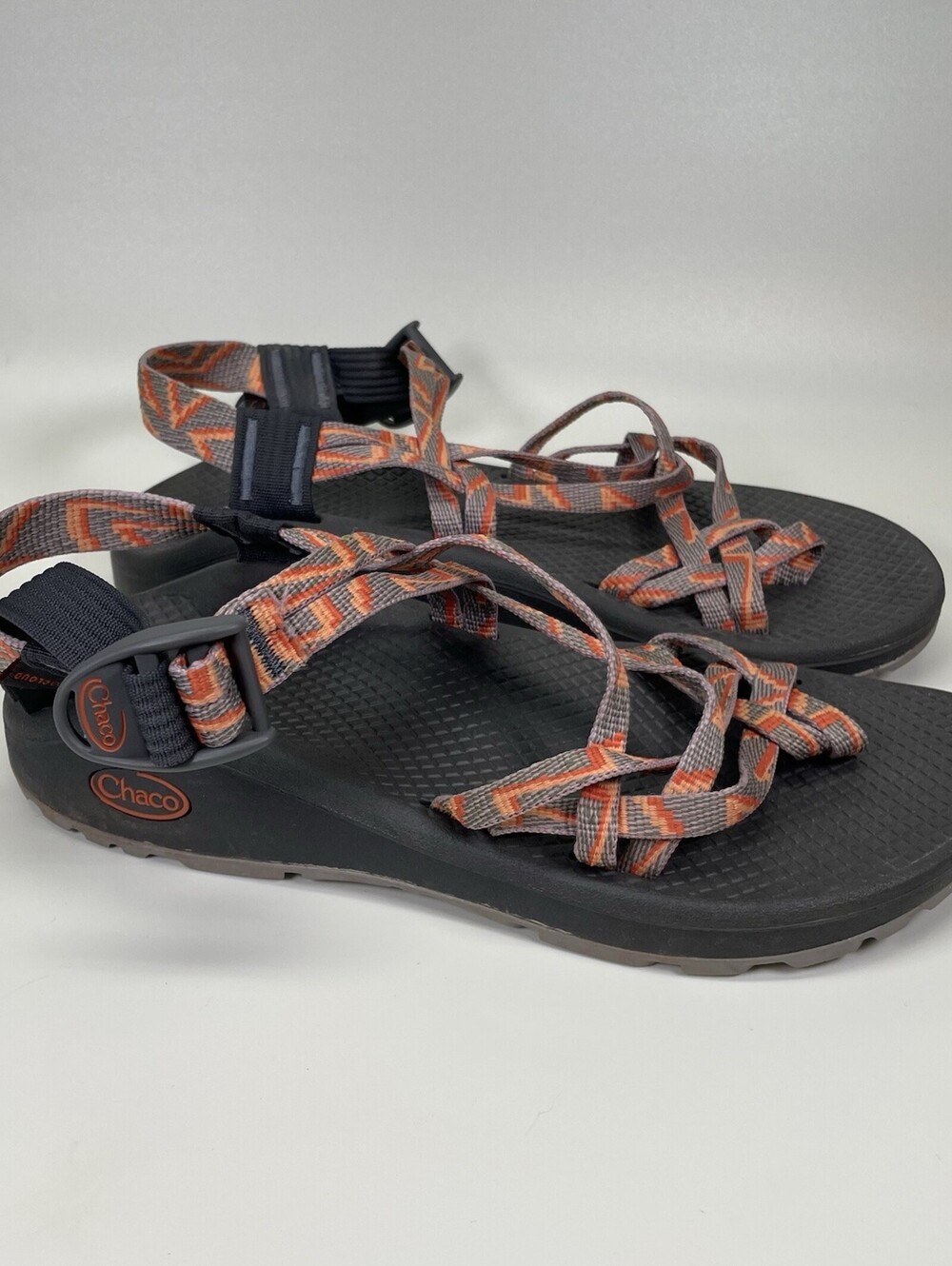 Chaco Z/1 Classic Women’s Size 7 Orange Gray Toe Loop Foot Strap Outdoor Sandals